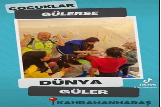 Çocuklar gülerse, dünya güler!#kahramanmaraşdeprem #çocukluk #çocuklariçin #yanınızdayız #Gaziler